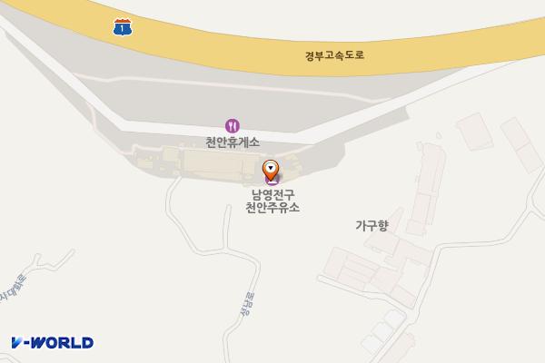 천안호두(부산)휴게소 위치 지도 — 충청남도 천안시 동남구 수신면 성남로 793-40