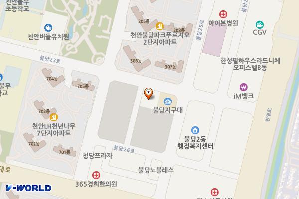 불당119안전센터 화장실 위치 지도 — 충청남도 천안시 서북구 불당23로 62