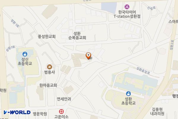 성환이화시장 공중화장실 위치 지도 — 충청남도 천안시 서북구 성환읍 성환시장길 8-17