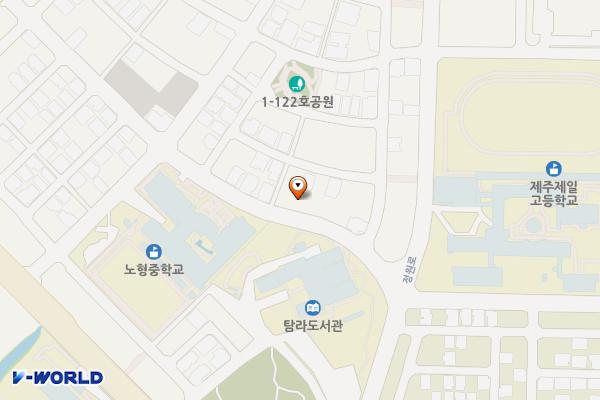 노형동 3801-23 위치 지도 — 제주특별자치도 제주시 노형동 3801-23