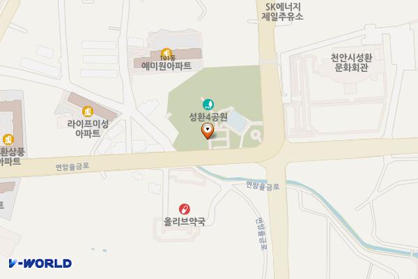 성환4공원 화장실 위치 지도 — 충청남도 천안시 서북구 성환읍 연암율금로 511