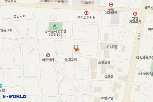 서부119안전센터 화장실 위치 지도 — 충청남도 천안시 서북구 양지18길 22