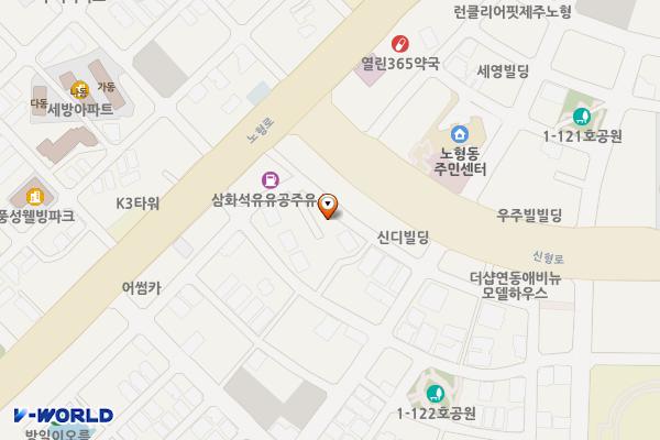 노형동 3795-4 위치 지도 — 제주특별자치도 제주시 노형동 3795-4
