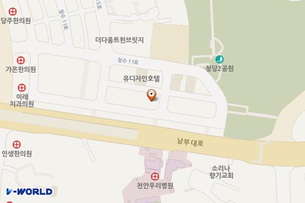 엠에스타워 위치 지도 — 충청남도 천안시 동남구 청수9로 55