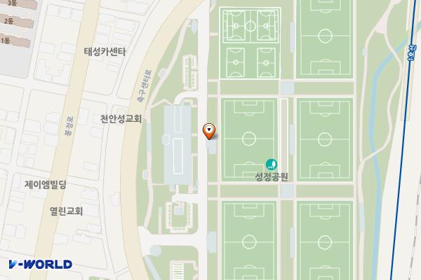 축구센터 주경비실 옆 위치 지도 — 충청남도 천안시 서북구 축구센터로 150