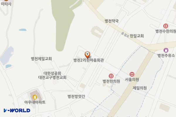 병천시장 화장실 위치 지도 — 충청남도 천안시 동남구 병천면 아우내장터2길 33-1