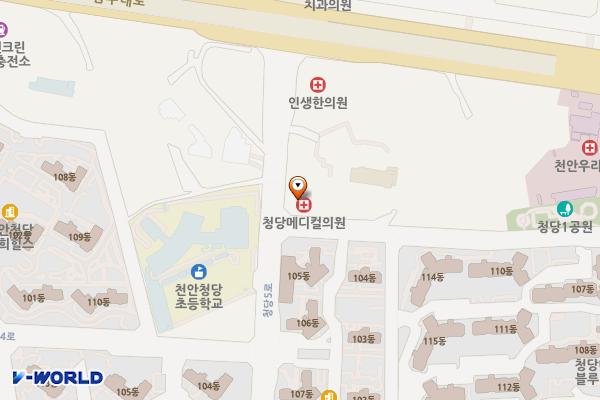S&I 더청당 위치 지도 — 충청남도 천안시 동남구 청당5로 36