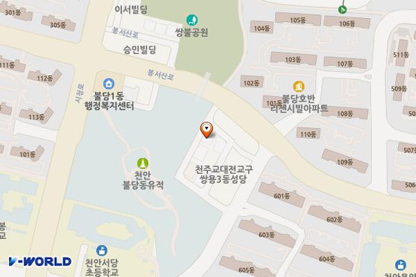 불당유적공원 위치 지도 — 충청남도 천안시 서북구 불당13길 18(불당동)