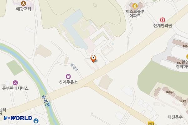 충청남도교육청평생교육원 위치 지도 — 충청남도 천안시 동남구 목천읍 충절로 843