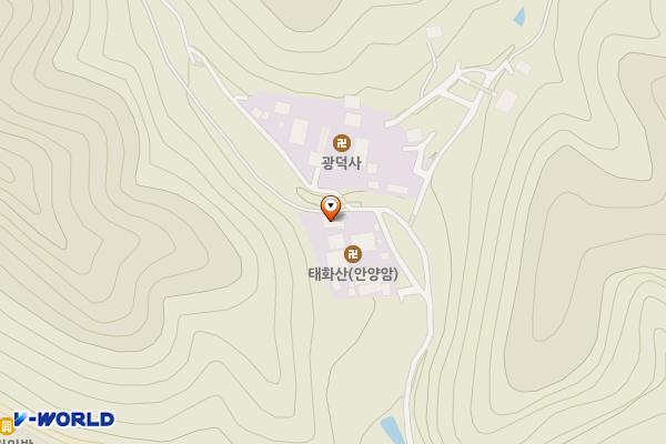 안양암 공중화장실 위치 지도 — 충청남도 천안시 동남구 광덕면 광덕사길 17