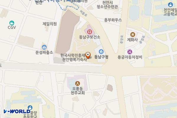 천안어린이꿈누리터 위치 지도 — 충청남도 천안시 동남구 옛시청길 39