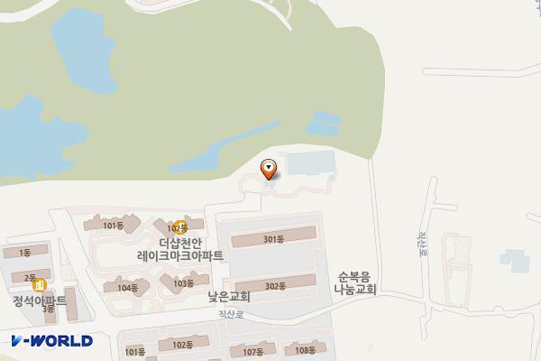 삼은공원A 화장실(게이트볼장 옆) 위치 지도 — 충청남도 천안시 서북구 직산읍 직산로 34