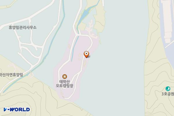 태학산자연휴양림 오토캠핑장 상부 공중화장실 위치 지도 — 충청남도 천안시 동남구 풍세면 휴양림길 105-25