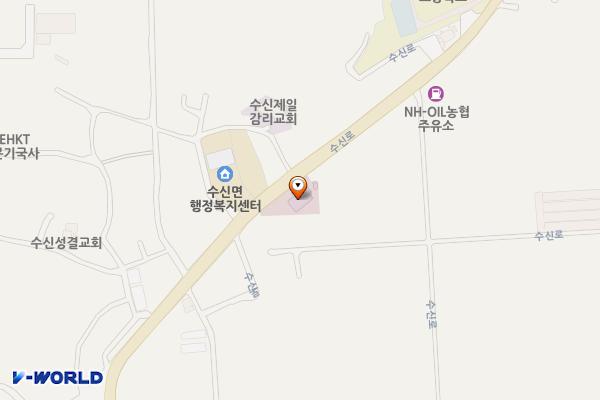 수신보건지소 화장실 위치 지도 — 충청남도 천안시 동남구 수신면 수신로 436 (속창리, 수신보건지소)