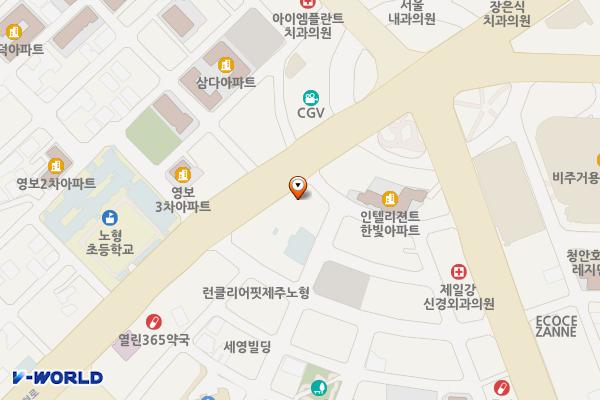 노형로 위치 지도 — 제주특별자치도 제주시 노형동 3780