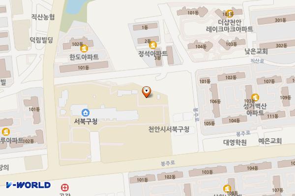 직산보건지소 화장실 위치 지도 — 충청남도 천안시 서북구 성거읍 봉주로 75 (신월리, 서북구청)