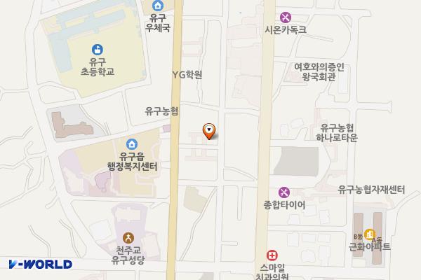 유구 구시장 공중화장실 위치 지도 — 충청남도 공주시 유구읍 시장길 29