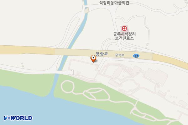 석장리 박물관 방문자센터 화장실(회의동) 위치 지도 — 충청남도 공주시 금벽로 991