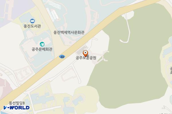 보훈공원 화장실 위치 지도 — 충청남도 공주시 진재길 7
