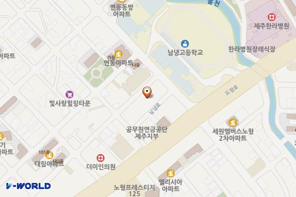 노형동 1293-2 위치 지도 — 제주특별자치도 제주시 노형동 1293-2