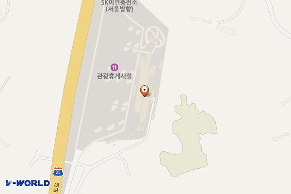 이인(천안방향)휴게소 위치 지도 — 충청남도 공주시 이인면 논산천안고속도로 32