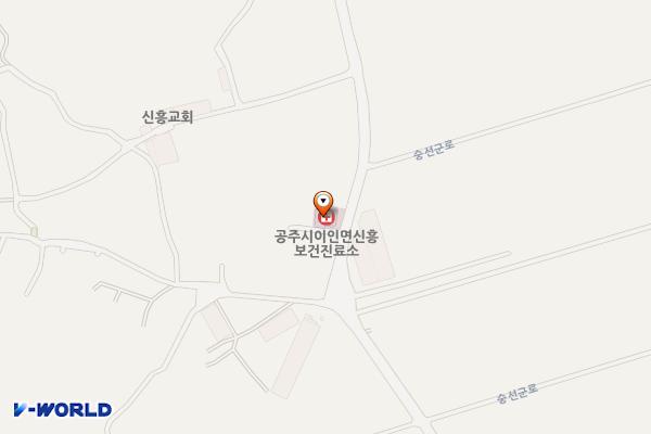 신흥보건진료소 화장실 위치 지도 — 충청남도 공주시 이인면 숭선군로 247-2