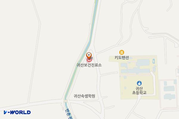 귀산보건진료소 화장실 위치 지도 — 충청남도 공주시 우성면 문촌길 19