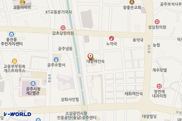 산성시장 뚝방 공중화장실 위치 지도 — 충청남도 공주시 산성시장1길 67-24