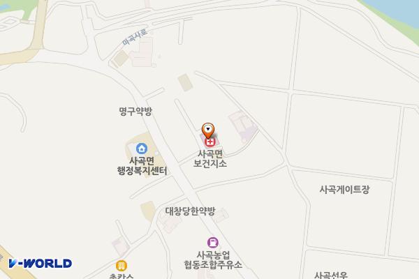 사곡보건지소 화장실 위치 지도 — 충청남도 공주시 사곡면 호계장터2길 9-1