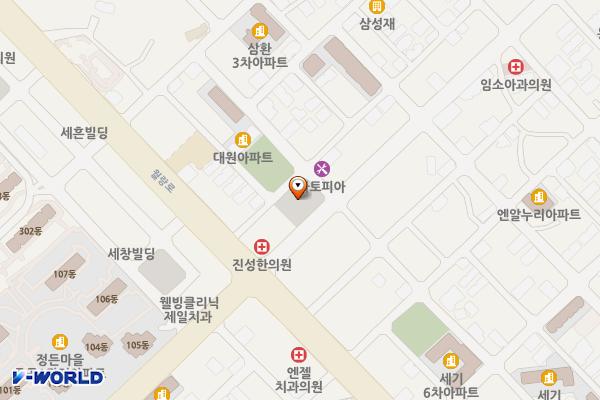 노형 제3 위치 지도 — 제주특별자치도 제주시 노형동 1043-1