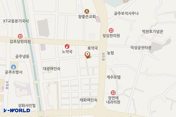 산성시장 싸전앞 공중화장실 위치 지도 — 충청남도 공주시 산성시장4길 88