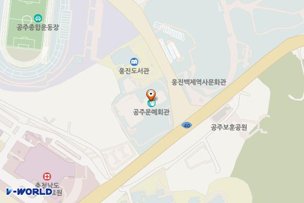 문예회관 화장실 위치 지도 — 충청남도 공주시 고마나루길 5