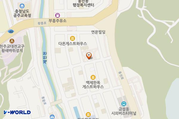 어르신놀이터 공중화장실 위치 지도 — 충청남도 공주시 미나리3길 8 (금성동)