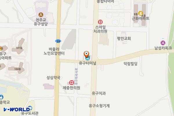 유구터미널 위치 지도 — 충청남도 공주시 유구읍 유구마곡사로 9
