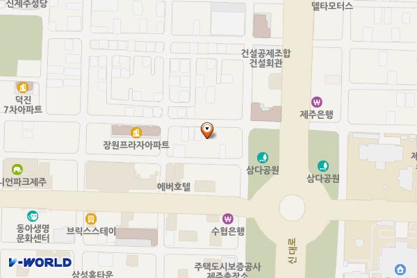연동 291-19, 291-23 위치 지도 — 제주특별자치도 제주시 연동 291-19