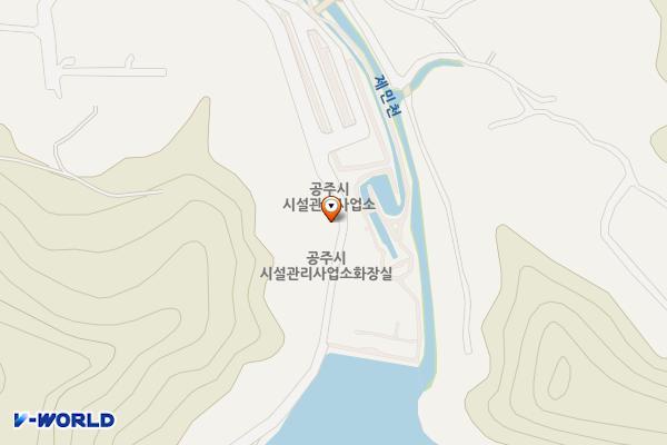 금학생태공원 공중화장실 위치 지도 — 충청남도 공주시 수원지공원길74