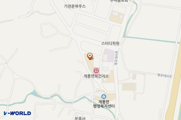 계룡119안전센터 화장실 위치 지도 — 충청남도 공주시 계룡면 월암송정길 18