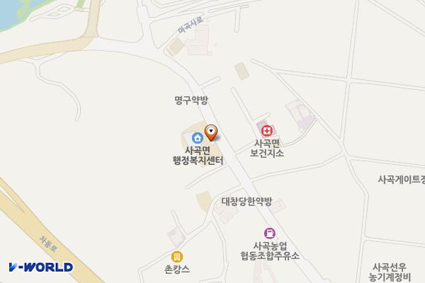 사곡면사무소 화장실 위치 지도 — 충청남도 공주시 사곡면 마곡사로 103
