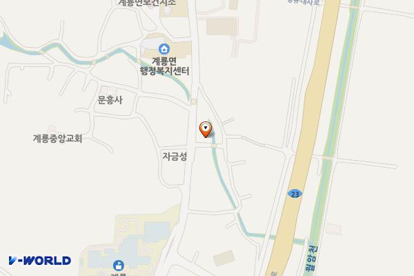 월암리 복지관옆 공중화장실 위치 지도 — 충청남도 공주시 계룡면 마방길 3