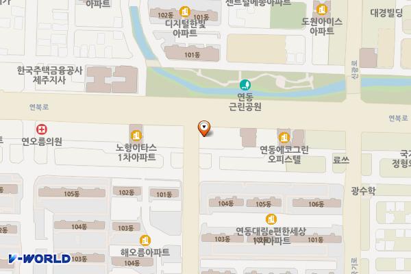 연동 1370 위치 지도 — 제주특별자치도 제주시 연동 1370