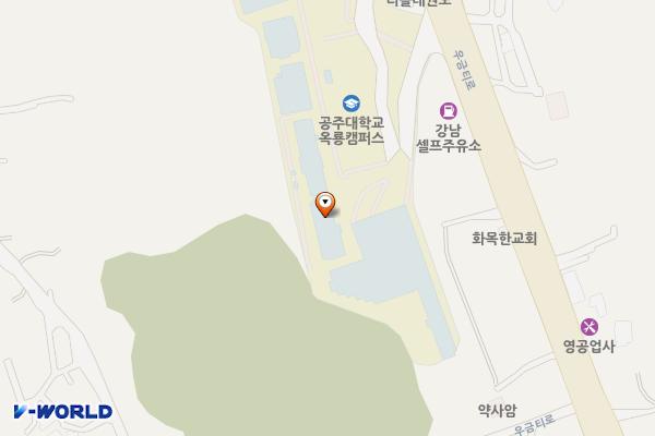 한얼배움터(공학관) 위치 지도 — 충청남도 공주시 우금티로 753