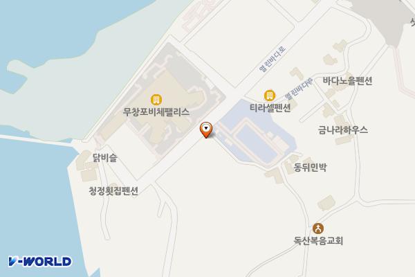 무창포해수욕장 7번화장실 위치 지도 — 충청남도 보령시 웅천읍 동뒤마을길 2, 공중화장실