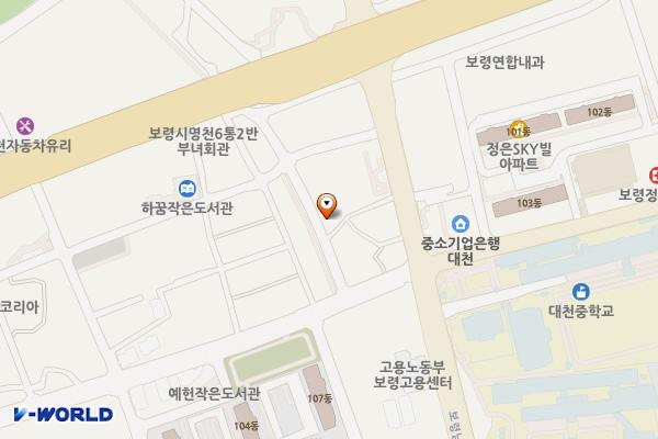 명천9통 마을회관 화장실 위치 지도 — 충청남도 보령시 보령남로 14-10 (명천동)