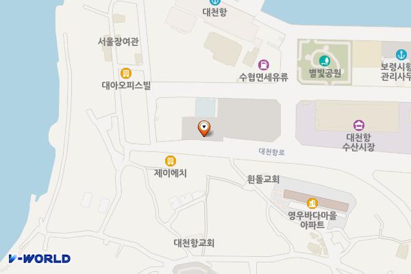 대천항 제3공중화장실 위치 지도 — 충청남도 보령시 신흑동 924-40