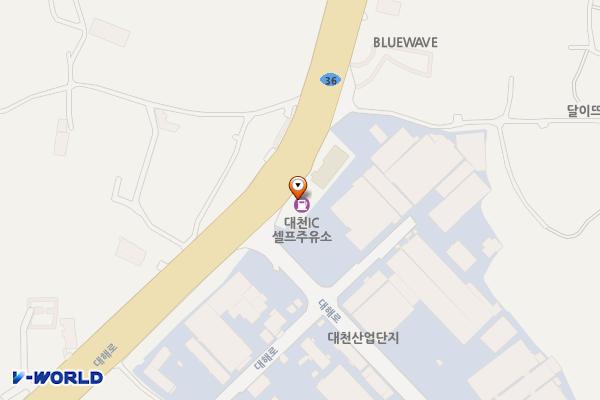 대천 IC주유소 화장실 위치 지도 — 충청남도 보령시 대해로 423