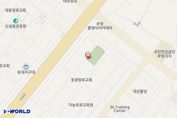 동대3통 여송식관앞 공중화장실 위치 지도 — 충청남도 보령시 큰오랏2길 70, 공중화장실 (동대동)