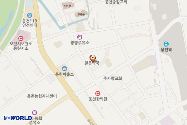 웅천 농협 주유소 화장실 위치 지도 — 충청남도 보령시 웅천읍 장터중앙길 146
