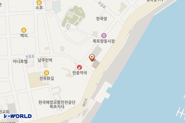항동시장공영 위치 지도 — 전남광주통합특별시 목포시 수강로3번길 17 (항동, 가락파크)