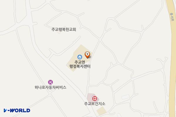 주교면사무소화장실 위치 지도 — 충청남도 보령시 주교면 울계큰길396