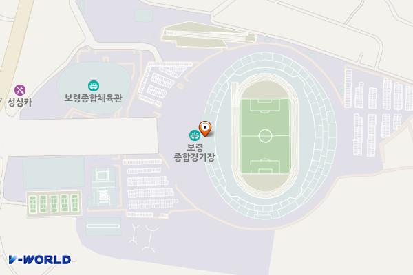 보령종합경기장 화장실 위치 지도 — 충청남도 보령시 남포면 보령남로 343